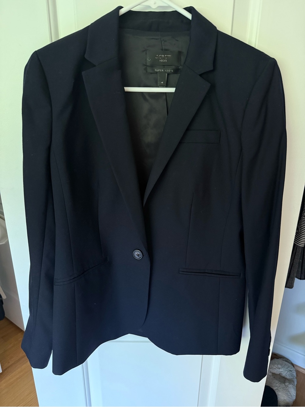 J. Crew Navy Women's Single-Button Blazer